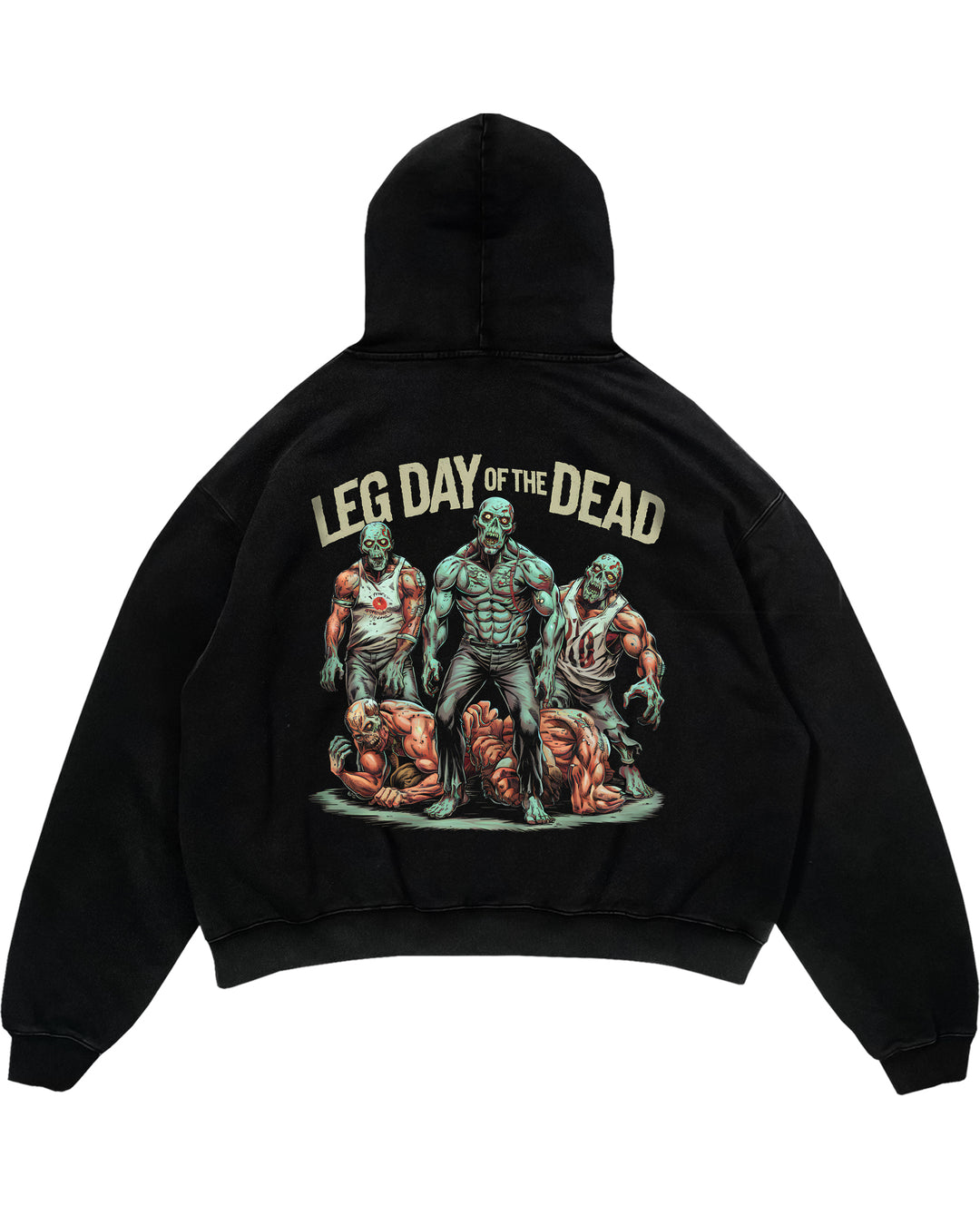 Leg day of the dead hettegenser i overdimensjonert (baktrykk).