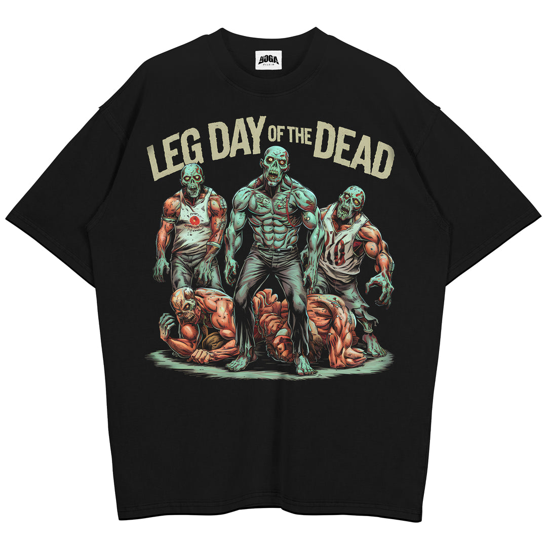 Leg day of the dead oversized skjorte