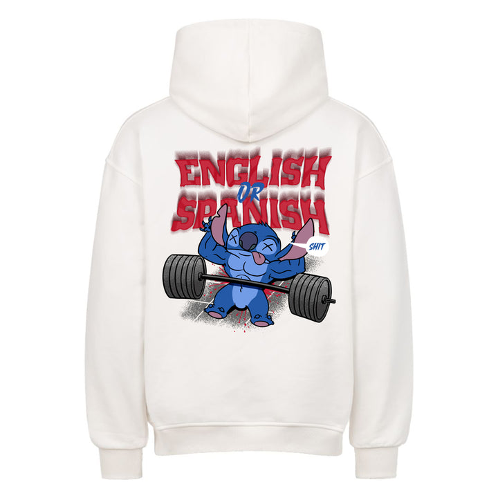 English or spanish Oversized (Backprint) Hoodie