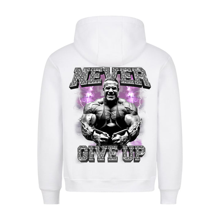 Never give up (Backprint) Hoodie