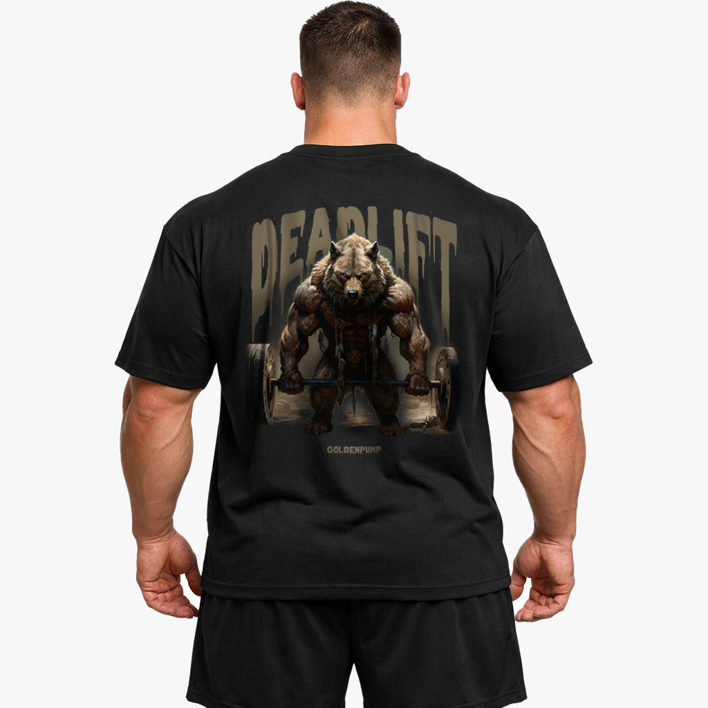 Deadlift Wolf (Backprint) Oversized Shirt