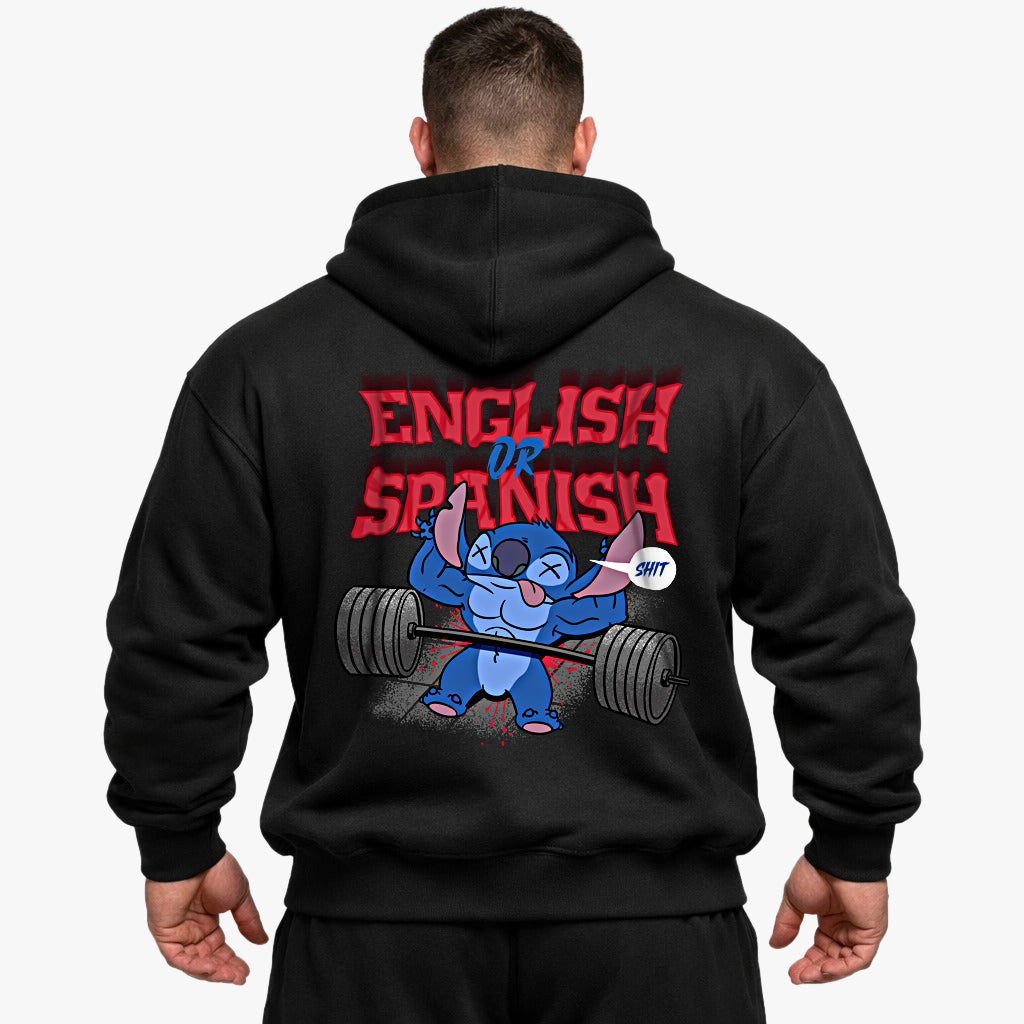 English or spanish Oversized (Backprint) Hoodie