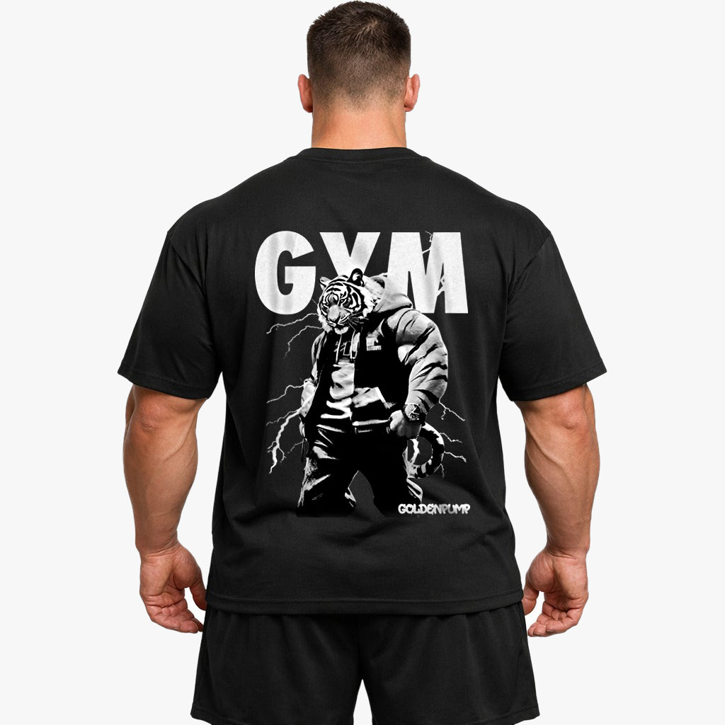 Gym-Tiger (Backprint) Oversized Shirt