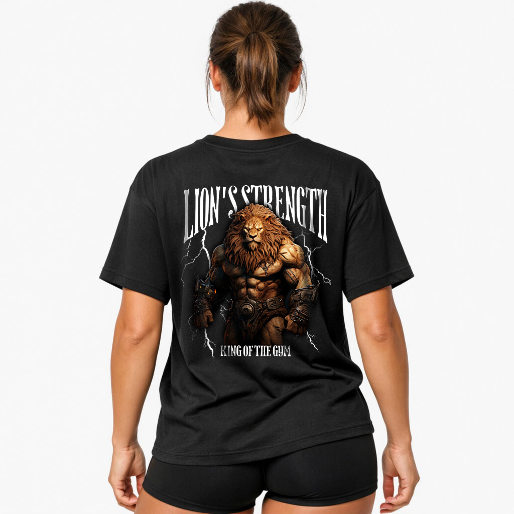 Lion's Strength (Backprint) Oversized Shirt
