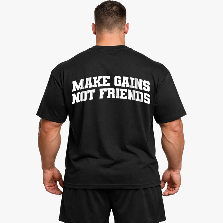 Make Gains (Backprint) Oversized Shirt