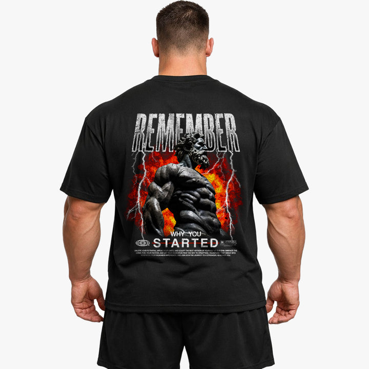 Remember Why (backprint) Oversized Shirt