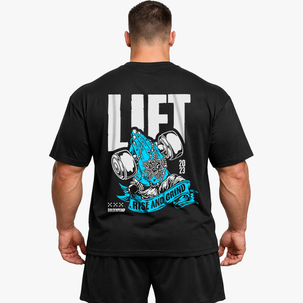 Rise and grind (Backprint) Oversized Shirt