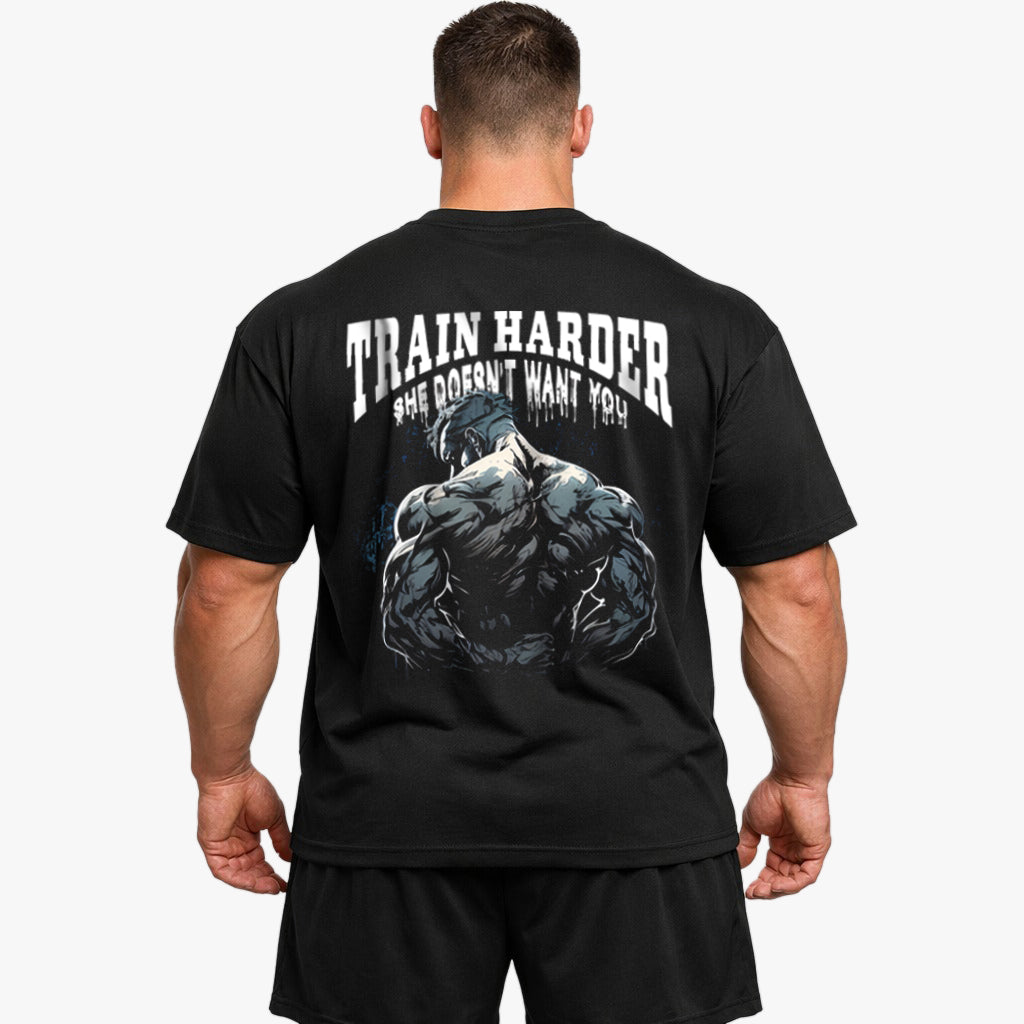 Train Harder (Backprint) Oversize Blast