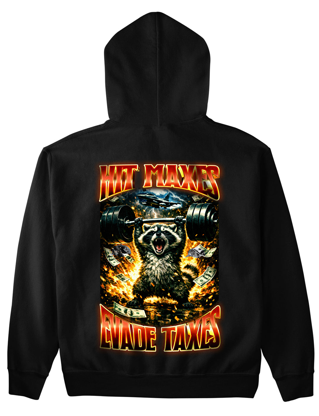 Hit Maxes Evade Taxes  (Backprint) Hoodie