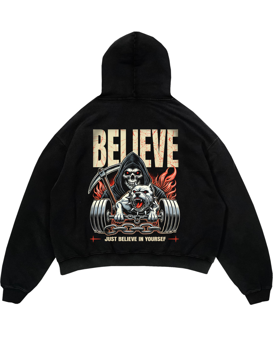 Believe Oversized (Backprint) Hoodie