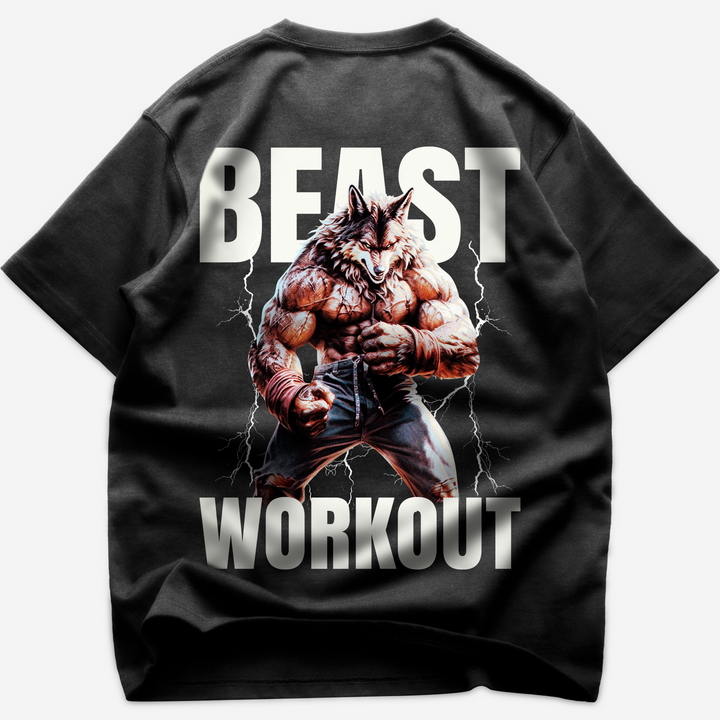 Beast Workout (Backprint) Oversized Shirt