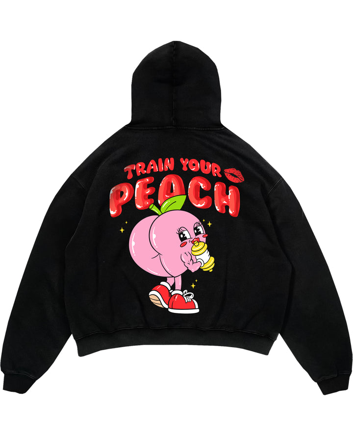 Tren din Peach Oversized (Backprint) hettegenser