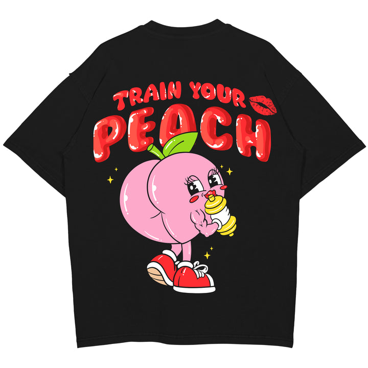 Tren din Peach Oversized (Backprint) skjorte