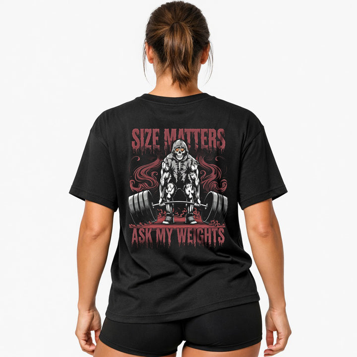 size matters Oversized (Backprint) Shirt