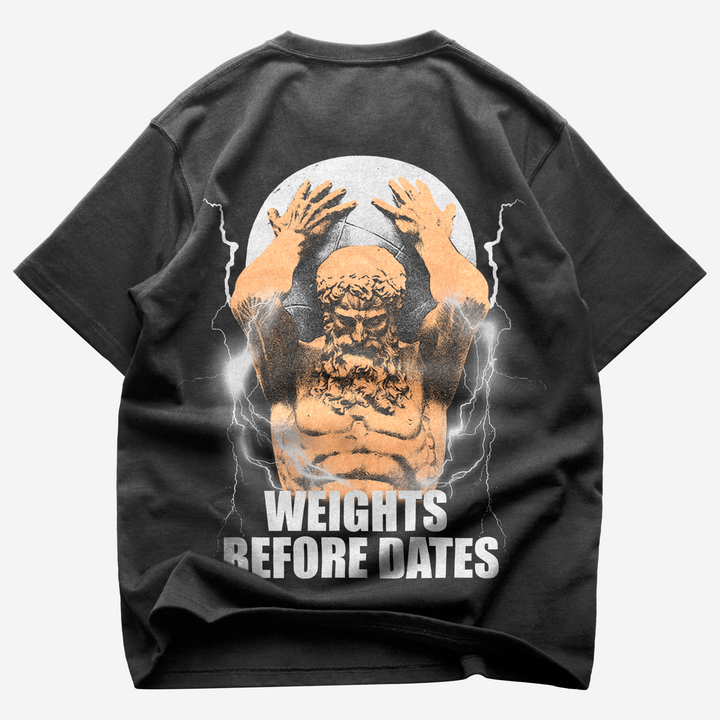 Weights before dates (Backprint) Oversize Blast
